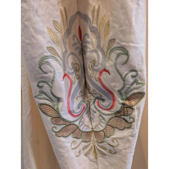 Chinese Wedding Cloak Traditional Cape Embroidered Beaded Ivory Shawl Xiuhe Veil - Picture 7 of 10